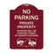 Signmission No Parking Private Property Vehicles Ticketed Towed Owners Expense Alum, 18" L, 24" H, BU-1824-23798 A-DES-BU-1824-23798 - alternate 1